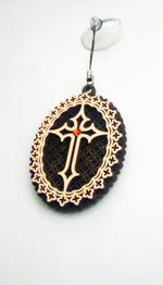 Крест в рамке подвеска