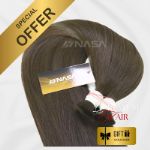 Bulk hair extensions brown color 0025