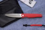 Нож "PIKE",D2 steel  (red handle)