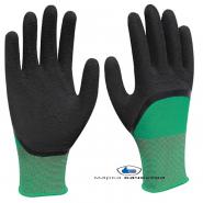 Перчатка нейлон вспененная ладонь 3/4 залив (черно/зеленая) упк 12/720 пар
Размер: 10-11
Нейлоновые перчатки характеризуются высокой прочностью и отлично подходят для работ, требующих повышенной чувствительности пальцев, не оставляя следов и ворса. Облиты текстурированным латексом. Необходимы для защиты рук при работах с нефтепродуктами и маслами.