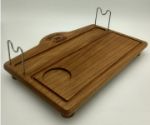 Поднос сервировочный деревянный для шашлыка фигурный бук