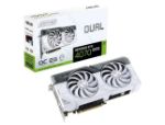 ASUS Dual GeForce RTX 4070 SUPER White OC Edition Graphics Card, 12GB GDDR6X 192-Bit Memory, 2550 MHz (OC) Boost Clock, 7168 CUDA Cores, PCI Express 4.0 Interface, White 189328