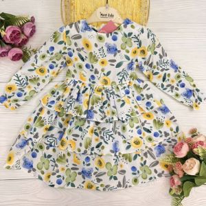 платье из хлопка 5 расцветок, размерный ряд 28-34