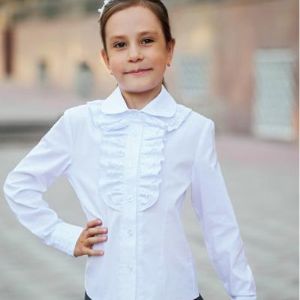БЛУЗКА 138. Блузка для девочек младшей школы. По полочке жабо с кружевом - решилье.

Состав: Хлопок 71%, полиэстер 24%, эластан 5%.
