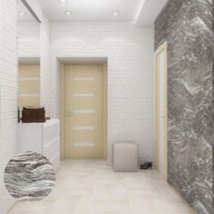 гибкий камень в интерьере