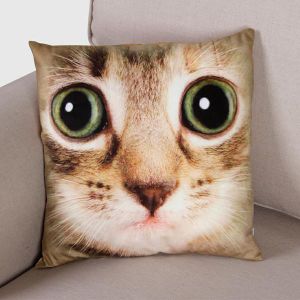 Подушка с изображением кошки,595 руб. 