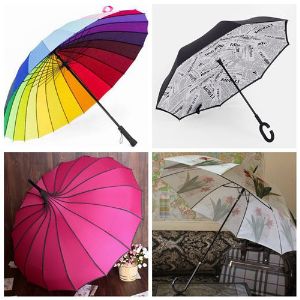 Зонт-трость радуга (механ),Зонт наоборот,Женские зонты оптом