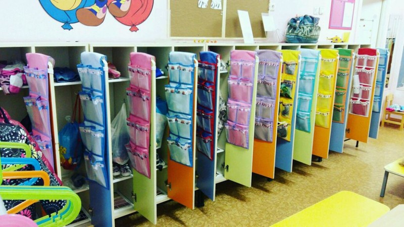 На шкафчики для детского сада