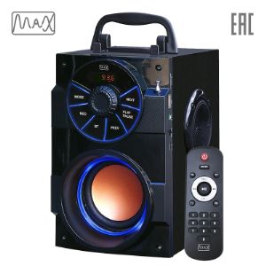 MAX MR-430 – стильное, современное устройство для разнообразных развлечений. В приборе есть функция DISCO, и вы вместе с друзьями сможете повеселиться, исполняя любимые песни и танцуя. Мощная аудиосистема отвечает за качественное и чистое воспроизведение в широком частотном диапазоне.

​

ПОТОКОВОЕ ВОСПРОИЗВЕДЕНИЕ


С помощью модуля Bluetooth вы можете подключить смартфон или планшет, не задействуя провода, и воспроизводить музыку через мощный и громкий динамик.

​

ДИСТАНЦИОННОЕ УПРАВЛЕНИЕ


Пользоваться всеми функциями прибора можно как с помощью кнопок и переключателей, расположенных на корпусе, так и посредством пульта. С ним вы, не вставая с кресла, можете выбрать нужный канал или сделать музыку громче либо тише.

​

УНИВЕРСАЛЬНОСТЬ


Приёмник оборудован входом для USB-носителей и слотом формата microSD. Благодаря этому вы где угодно и когда угодно можете включить любимые композиции. 3,5-миллиметровый разъём AUX позволяет подсоединить совместимое устройство, например, аудиоплеер.