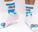 Мужские носки с надписью "Весь мир у моих ног" 708477