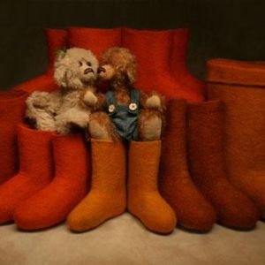 дизайнерские валенки. валенки из натуральной шерсти ручной работы