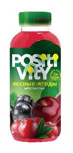 POSITIVITY лесные ягоды сокосодержащий негазированный напиток