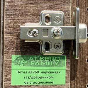 Петля накладная с газовым доводчиком быстросъемная