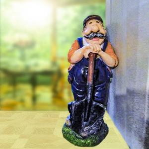 Интерьерная фигура, полистоун раскрашенный, 26х66х28 см