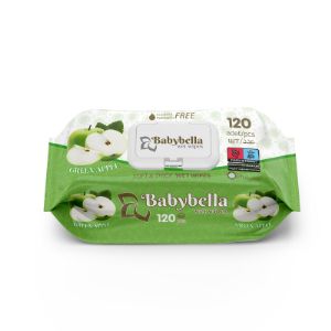 Влажные салфетки Babybella Apple 120 шт