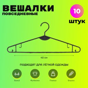 Вешалка плечики черная 7VVHPLBLMUNI26