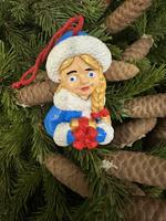 Елочное украшение снегурочка