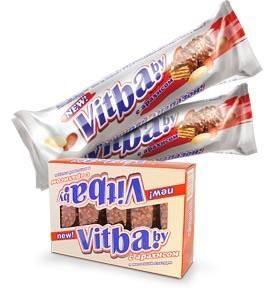 Vitba.by c арахисом. Вафельный батончик с дроблённым арахисом
