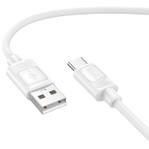 Кабель Hoco X122 Type-C 3А силиконовый белый 1 м 6942007662239