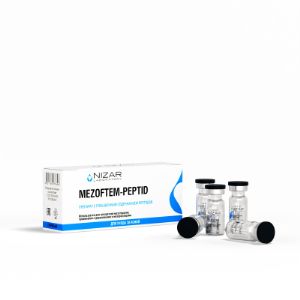 MEZOFTEM Peptide
Препарат с мембраностабилизирующей функцией;  сосудистые нарушения кожи, купероз, последствия влияния курения, плохой экологии и стресса; для реабилитации после химических пилингов, лазерного и фото- воздействия, для подготовки и реабилитации при проведении пластических операций, вследствие антиоксидантной активности препарата, способности стимулировать регенерацию кожи после воспалений и повреждений, предотвращать потерю влаги.