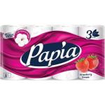 Туалетная бумага "PAPIA" клубничная мечта 3сл 8рул
