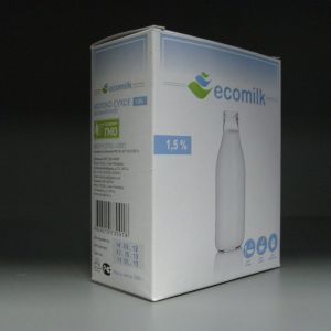 Cухое обезжиренное молоко TM &#34;ECOMILK&#34;. Упаковка TM &#34;ECOMILK&#34;