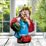 Гном девочка божья коровка большая (44х28х66) гофра упаковка по 1 шт. Ландшафт.Pro 302930