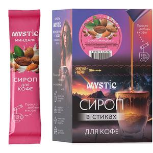 Сироп MYSTIC BLISS Миндаль. 15 стиков / 1 шоубокс