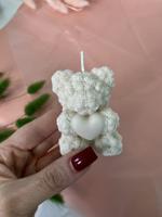 Формовая свеча мишка с сердцем Tinara Home
