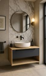 Тумба под раковину графит