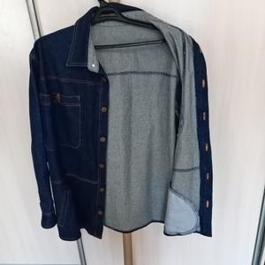 Рубашка мужская из джинсовой ткани