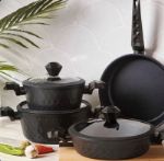 PRO DIAMOND COOKWARE SERIES
Black Color Round Cookware Set