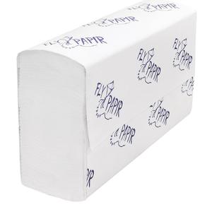 Полотенца в пач. FlyPapir Premium Z-укл, 2-сл, 21,5*22,5см, шир.8см, 180л, 17г (272182-Ц)