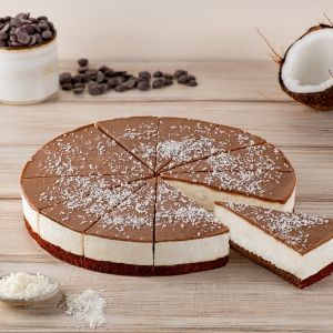 Пирог со сливочной начинкой &#34;Бразильский кокос и Шоколад&#34; 1,2 кг.