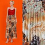 Роскошная Плиссированная Шифоновая Макси-Юбка Opulent Mirage