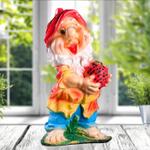 Гном с клубникой большой (20х30х65) гофра упаковка по 1 шт. 1063581