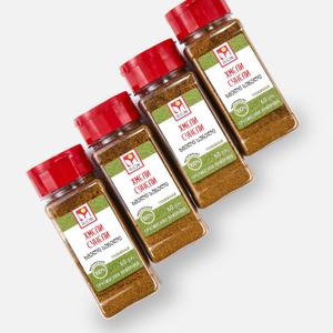 Состав: кориандр молотый, уцхо сунели молотый, перец красный молотый чили, чеснок сушеный гранулированный, шафран имеретинский молотый, соль поваренная пищевая молотая (сорт высший, помол №1), укроп сушеный, лавровый лист молотый.
Пищевая ценность (средние значения) в 100 г продукта:
КБЖУ 295,5; 14,2; 12,8; 35,6.