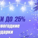 -25% на новогодние подарки