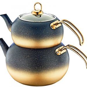 82(10)-L-Gd&#39; Набор чайников с а/п покрытием: заварник 1,6 л, чайник 3 л, цв.черн./золотой
НОВИНКА
Производитель: O.M.S.
Артикул: 82(10)-L-Gd
Наименование производителя: NON STICK GRANITE TEA POT SET
Дизайн, серия: AMORE TOMBY SERIES
Вариант: Золото (Gold)
Тип а/п покрытия: Гранит (Granite)
Материал: нерж.сталь 18/10, алюминий, А/П покрытие, термостойкое стекло
Крышки: стекло в стальном ободке
Толщина стенок: 4 мм
Объем: 3 л
Тип плит: все, включая индукционные
Вес упаковки: 2 кг
Размеры упаковки: 32 х 21,5 х 24 см
Объем упаковки: 0.0165 м3
Количество предметов: 4
.................................................................
В наличии: нет
Минимальное кол-во для заказа: 1 (набор)
.................................................................
Состав набора: заварник 1,6 л со стекл. крышкой; чайник 3 л; подставка для заварника