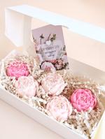 Подарочный набор свечи пионы, 5 шт Набор001