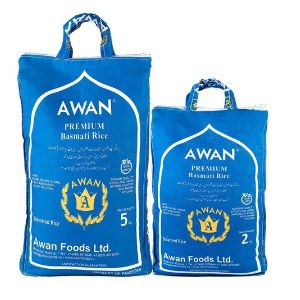 AWAN &#34;Premium&#34; Басмати рис- паровой ароматный длиннозерный рис белого цвета.