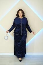 Костюм юбочный велюровый Kumar Collection 0375 0375