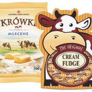 Cream Fudge shaped doypack. Сливочная коровка в фигурной упаковке.