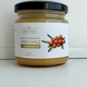 Крем мед с облепихой