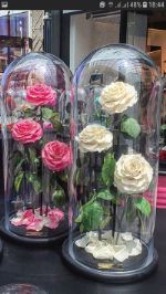 ИП Табакин В. Г. — клош (купол) стеклянный, вазы для цветов с росписью стеклянн