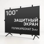 Защитный экран для телевизора 100'' [поликарбонат, 224x125см, Россия] PS-100