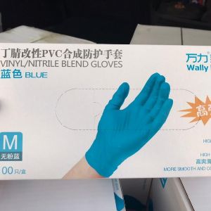 настоящие нитрило-виниловые перчатки Wally Plastic (эластичные как нитрил, не путайте с огромным количеством подделок Sintetic Wally Plastic) (5руб / пара)