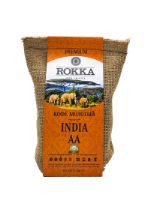 Плантационный свежеобжаренный кофе РОККА Кофе Индия, зерно, обжарка средняя (200 г) "ROKKA", джут