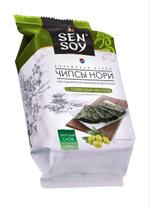 Чипсы Нори из морской капусты С ОЛИВКОВЫМ МАСЛОМ пак. 4,5гр. 18 шт. "Sen Soy"