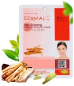 Антивозрастная тканевая маска с коллагеном и экстрактом женьшеня DERMAL Red Ginseng Collagen Essence Dermal DF128332